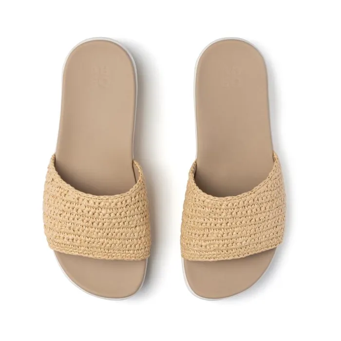ABEO Solstice Slide Metatarsal Beige Womens Abeo Sandals