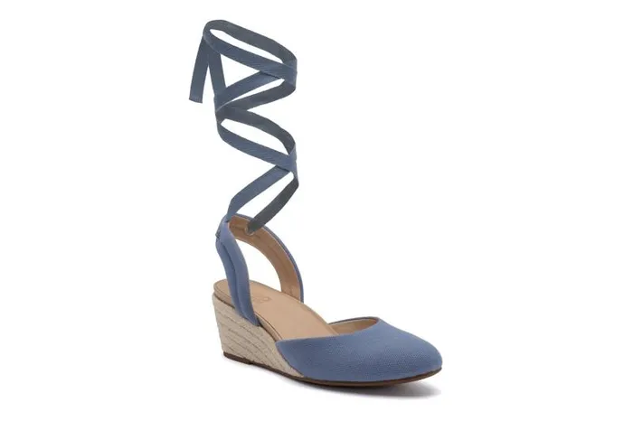 ABEO Veranda Espadrille Lace Blue Womens Abeo Dress