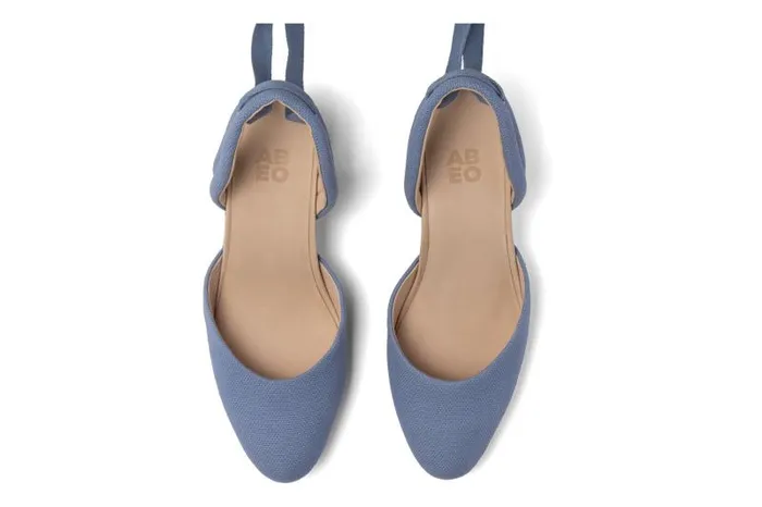 ABEO Veranda Espadrille Lace Blue Womens Abeo Dress