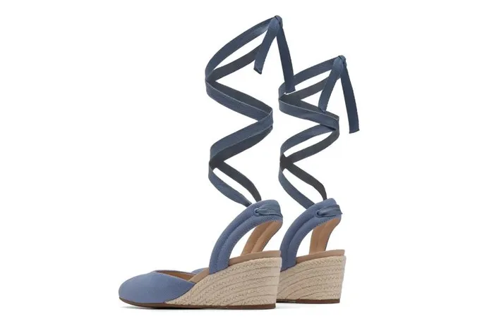 ABEO Veranda Espadrille Lace Blue Womens Abeo Dress