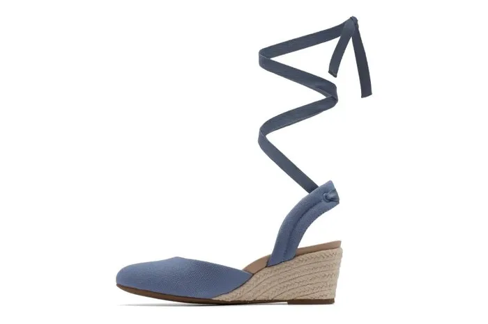 ABEO Veranda Espadrille Lace Blue Womens Abeo Dress