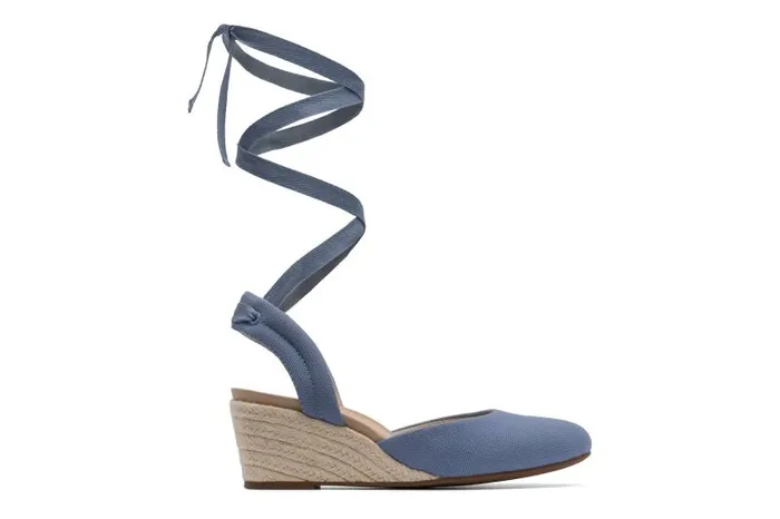 ABEO Veranda Espadrille Lace Blue Womens Abeo Dress