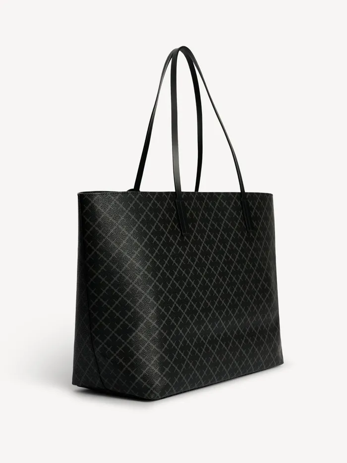 Abi Printed Tote Bag Charcoal Women By Malene Birger Bags