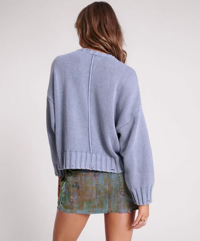 ACID WASHED OVERSIZED POCKET SWEATER Women One Teaspoon Knitwear ACID WASHED OVERSIZED POCKET SWEATER Women One Teaspoon Knitwear
