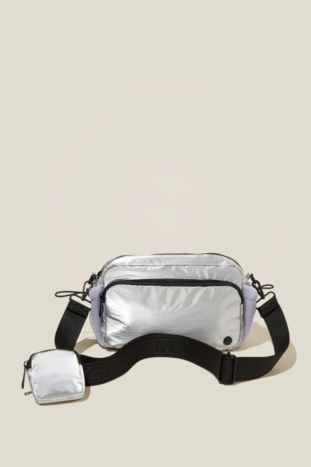 Active Essentials Crossbody Bag Silver Women Cotton On Accessories