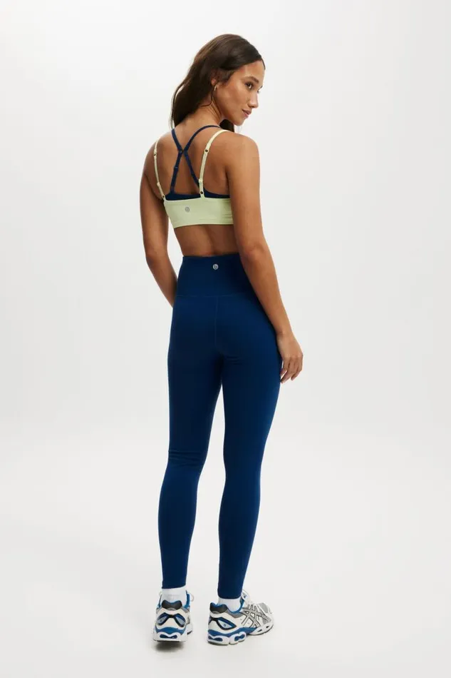 Active High Waist Core Full Length Tight Navy Peony Women Cotton On Pants Active High Waist Core Full Length Tight Navy Peony Women Cotton On Pants