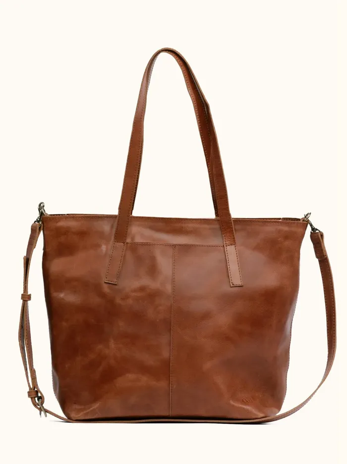 Alem Utility Bag Cognac Women Totes and Shoulder Bags Able