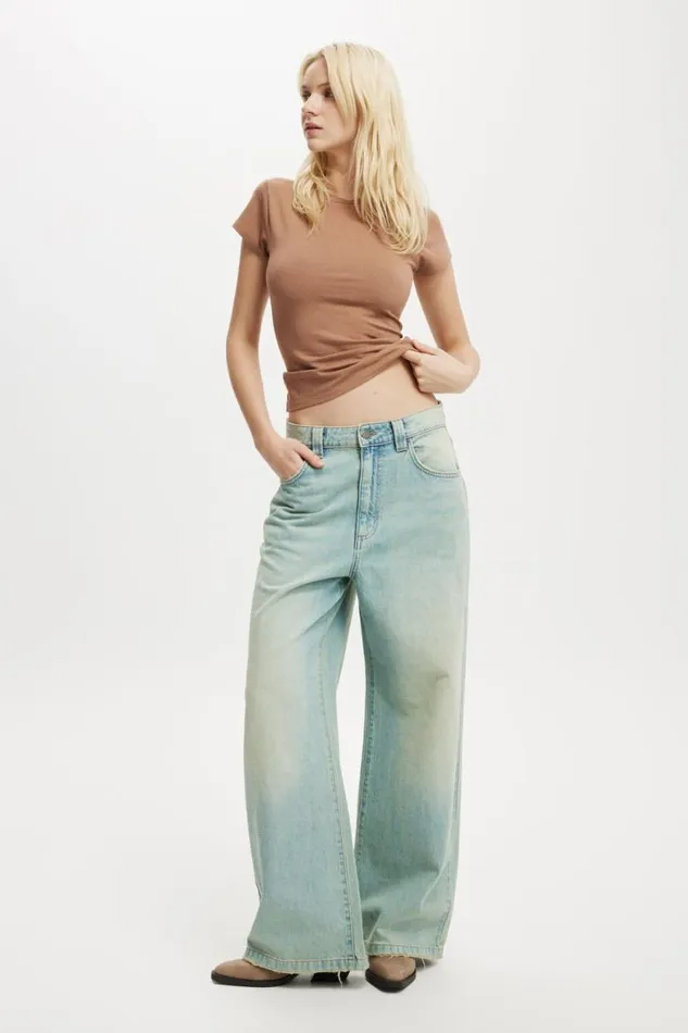All Day Crew Tee Baked Clay Women Cotton On Tops All Day Crew Tee Baked Clay Women Cotton On Tops