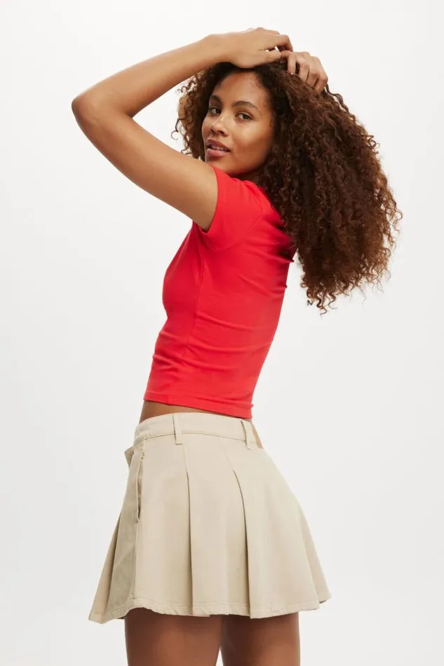 All Day Crew Tee Racer Red Women Cotton On Tops All Day Crew Tee Racer Red Women Cotton On Tops