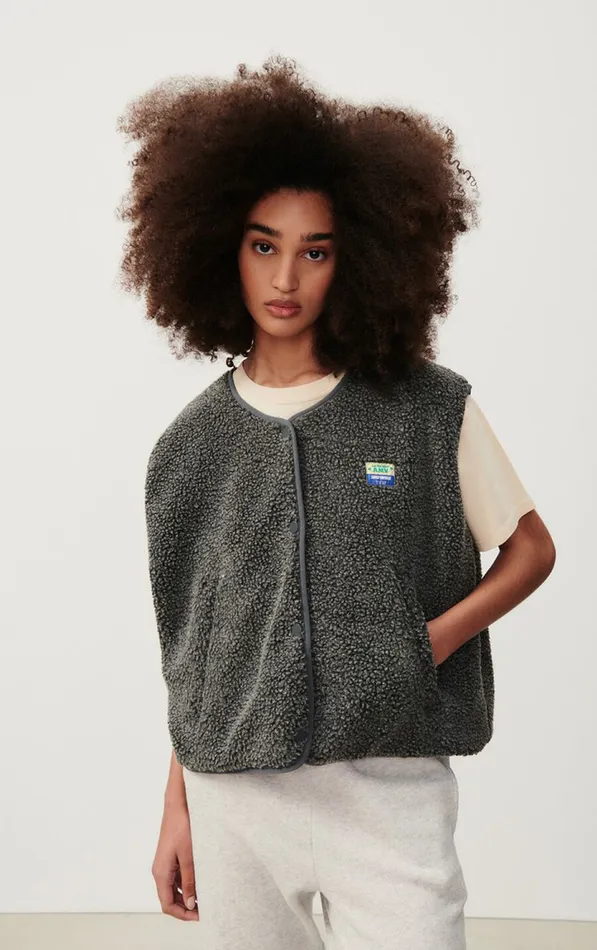 American Vintage Jackets and Blazers Women Jacket Hoktown Melange Charcoal