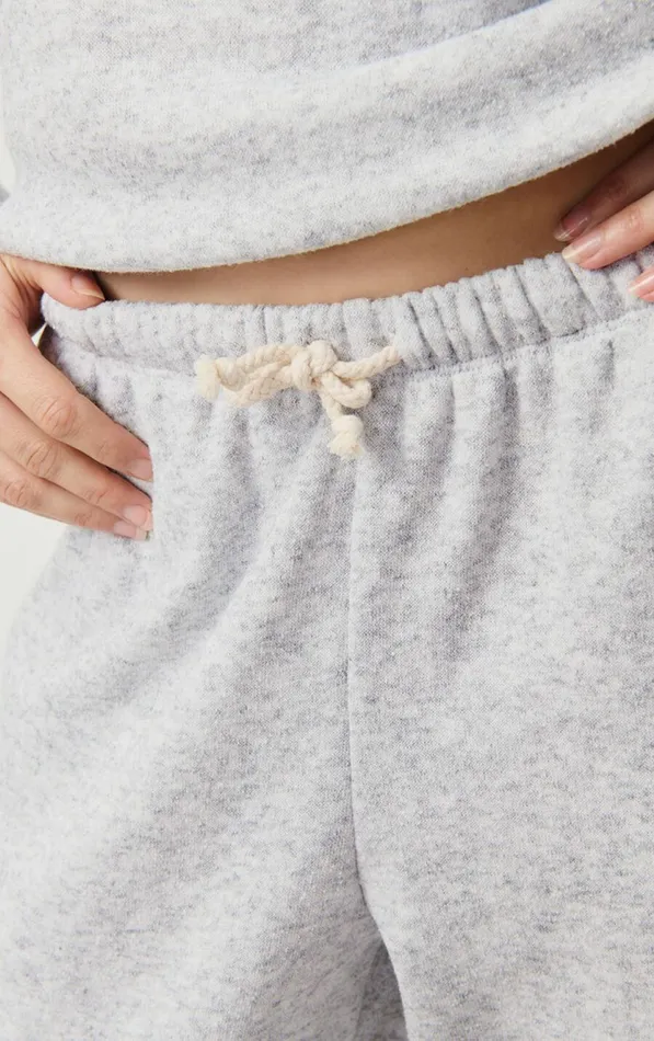American Vintage Joggers and Leggings Women Joggers Evona Melange Light Grey American Vintage Joggers and Leggings Women Joggers Evona Melange Light Grey