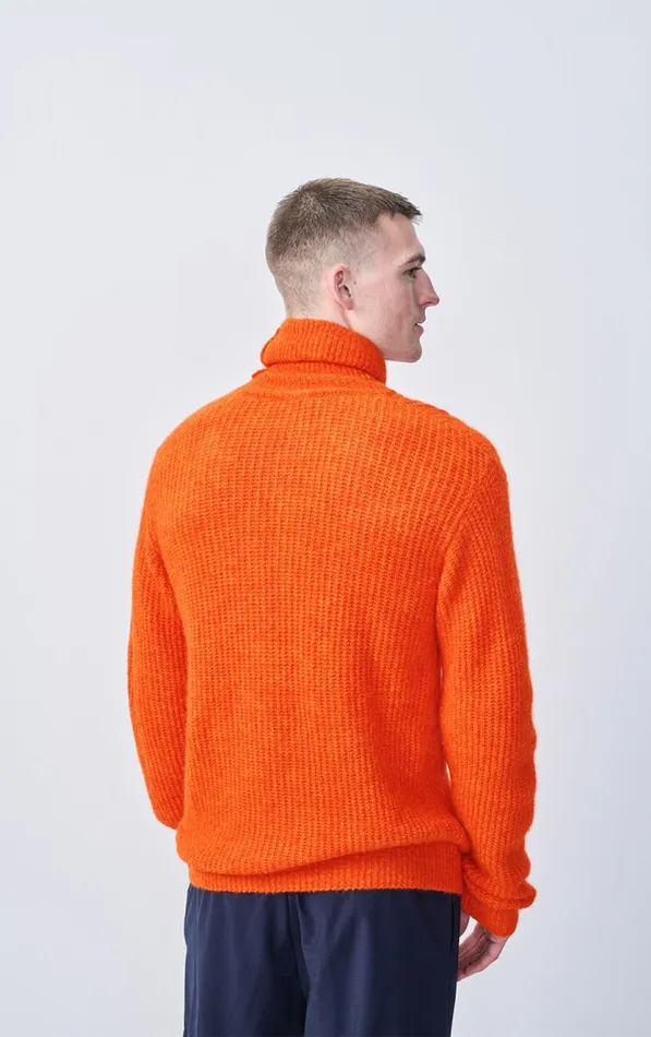 American Vintage Jumpers and Cardigans Men Jumper East Melange Orange American Vintage Jumpers and Cardigans Men Jumper East Melange Orange