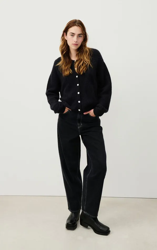 American Vintage Jumpers and Cardigans Women Cardigan Vitow Black American Vintage Jumpers and Cardigans Women Cardigan Vitow Black