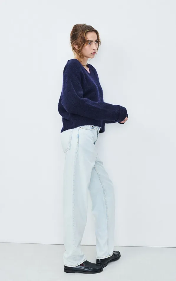 American Vintage Jumpers and Cardigans Women Jumper East Melange Navy American Vintage Jumpers and Cardigans Women Jumper East Melange Navy