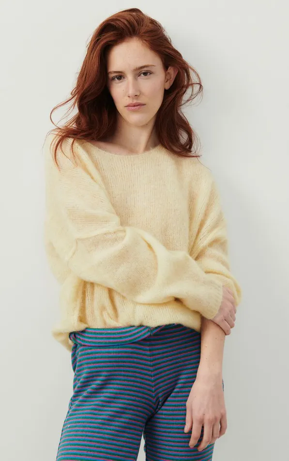 American Vintage Jumpers and Cardigans Women Jumper Yanbay Melange Ecru