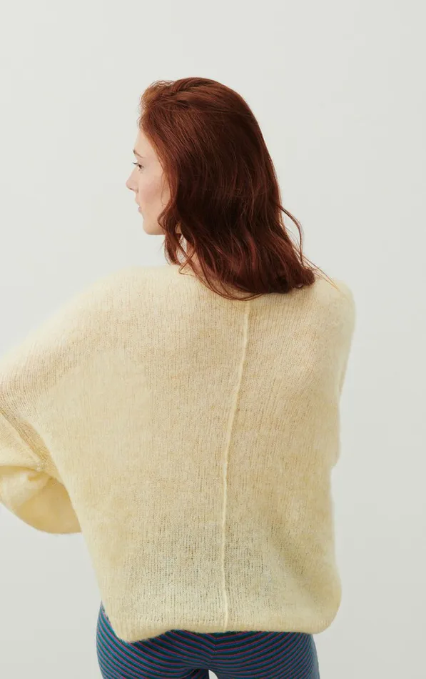 American Vintage Jumpers and Cardigans Women Jumper Yanbay Melange Ecru American Vintage Jumpers and Cardigans Women Jumper Yanbay Melange Ecru