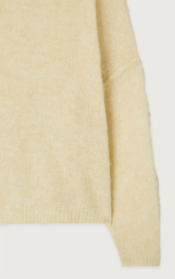 American Vintage Jumpers and Cardigans Women Jumper Yanbay Melange Ecru American Vintage Jumpers and Cardigans Women Jumper Yanbay Melange Ecru