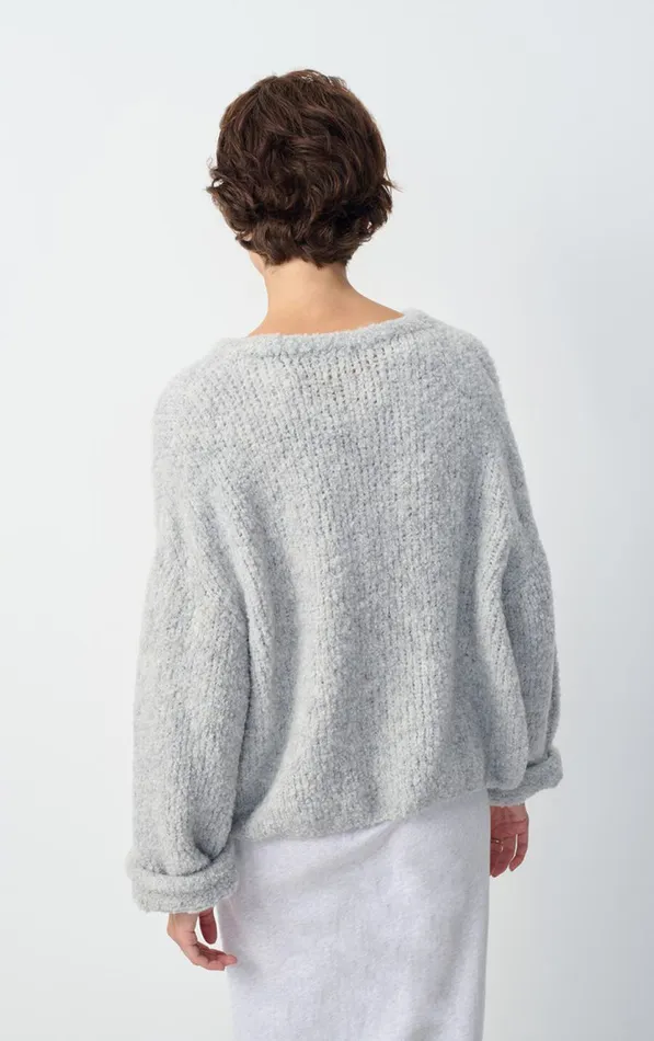 American Vintage Jumpers and Cardigans Women Jumper Zolly Heather Grey American Vintage Jumpers and Cardigans Women Jumper Zolly Heather Grey