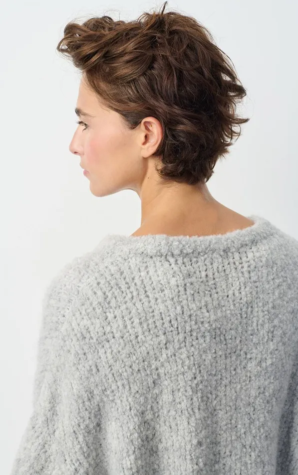 American Vintage Jumpers and Cardigans Women Jumper Zolly Heather Grey American Vintage Jumpers and Cardigans Women Jumper Zolly Heather Grey