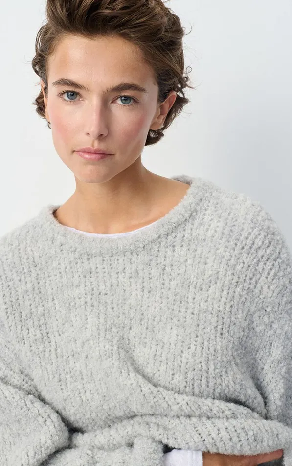 American Vintage Jumpers and Cardigans Women Jumper Zolly Heather Grey American Vintage Jumpers and Cardigans Women Jumper Zolly Heather Grey