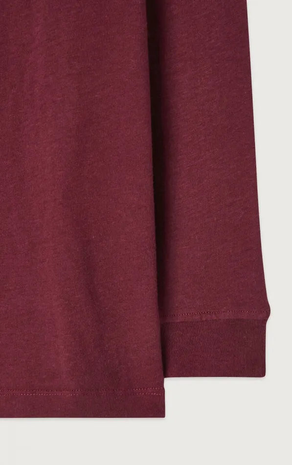 American Vintage Long Sleeve TShirts Kids TShirt Gamipy Vintage Burgundy American Vintage Long Sleeve TShirts Kids TShirt Gamipy Vintage Burgundy