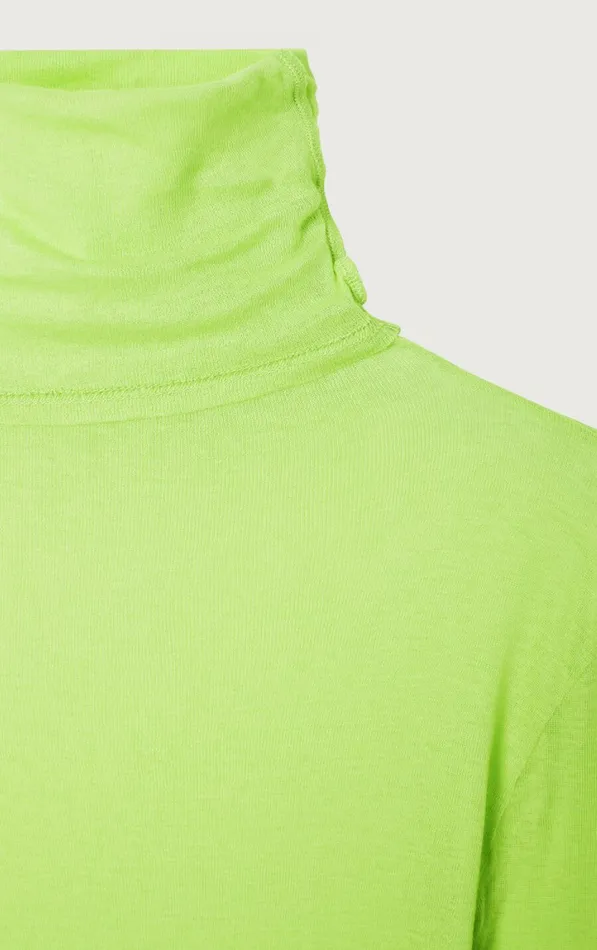 American Vintage Long Sleeve TShirts Women TShirt Massachusetts Neon Yellow American Vintage Long Sleeve TShirts Women TShirt Massachusetts Neon Yellow