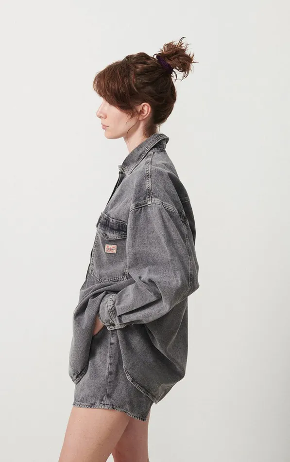 American Vintage Shirts Women Shirt Jazy Grey American Vintage Shirts Women Shirt Jazy Grey