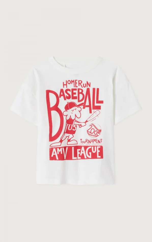 American Vintage Short Sleeve TShirts Kids TShirt Gamipy White American Vintage Short Sleeve TShirts Kids TShirt Gamipy White