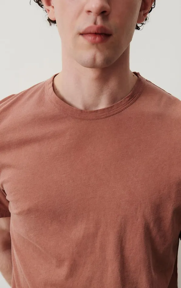 American Vintage Short Sleeve TShirts Men TShirt Devon Vintage Terracotta American Vintage Short Sleeve TShirts Men TShirt Devon Vintage Terracotta