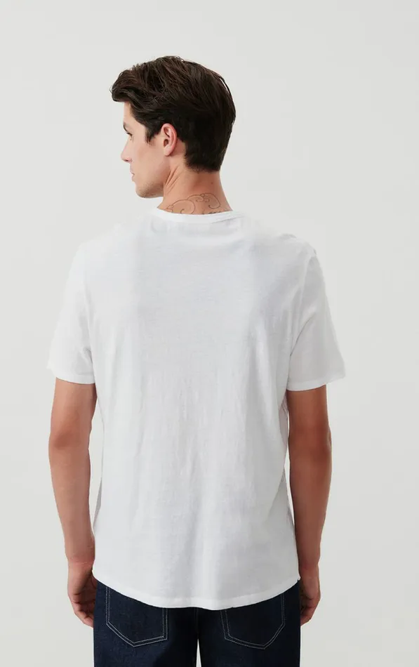 American Vintage Short Sleeve TShirts Men TShirt Fakobay White American Vintage Short Sleeve TShirts Men TShirt Fakobay White