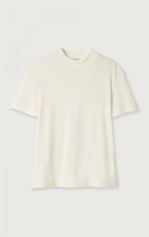 American Vintage Short Sleeve TShirts Women TShirt Aksun White American Vintage Short Sleeve TShirts Women TShirt Aksun White