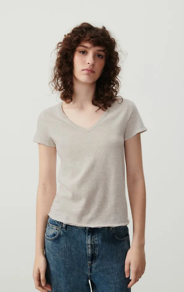 American Vintage Short Sleeve TShirts Women TShirt Sonoma Polar Melange