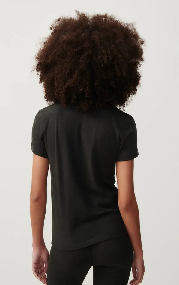 American Vintage Short Sleeve TShirts Women TShirt Ypawood Carbon Melange American Vintage Short Sleeve TShirts Women TShirt Ypawood Carbon Melange