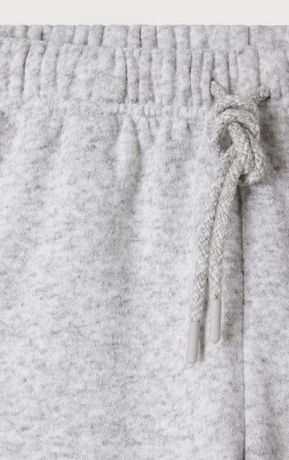 American Vintage Shorts Men Shorts Evona Melange Light Grey American Vintage Shorts Men Shorts Evona Melange Light Grey