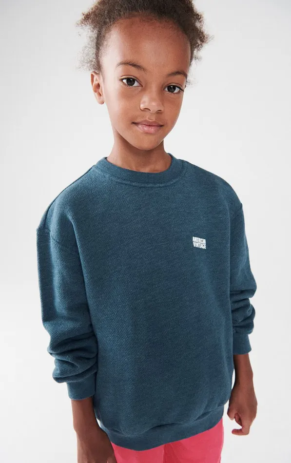American Vintage Sweatshirts Kids Sweatshirt Doven Overdyed Aster