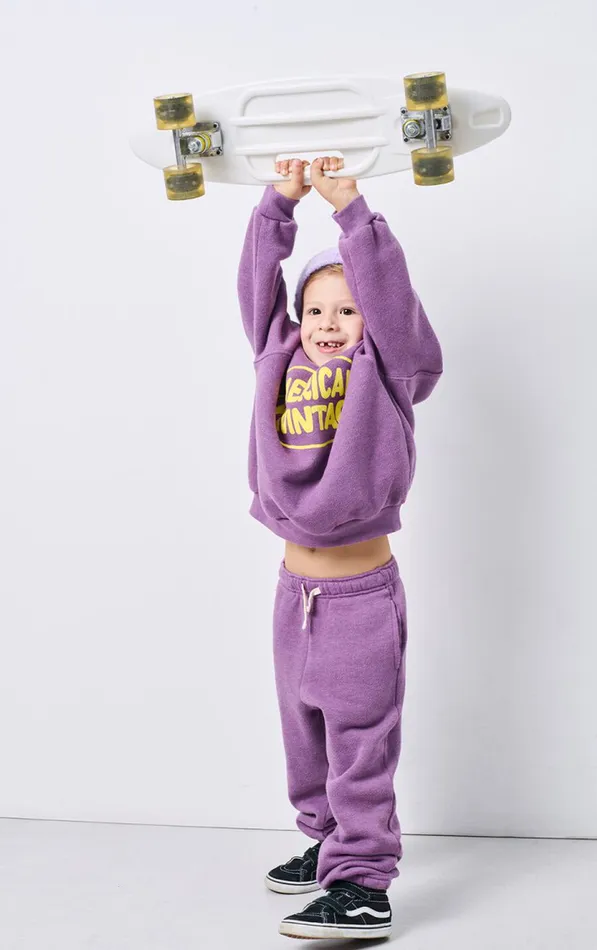 American Vintage Sweatshirts Kids Sweatshirt Doven Overdyed Fig American Vintage Sweatshirts Kids Sweatshirt Doven Overdyed Fig