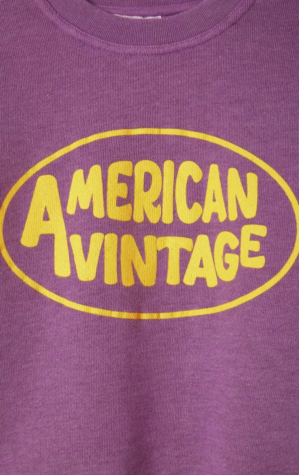 American Vintage Sweatshirts Kids Sweatshirt Doven Overdyed Fig American Vintage Sweatshirts Kids Sweatshirt Doven Overdyed Fig
