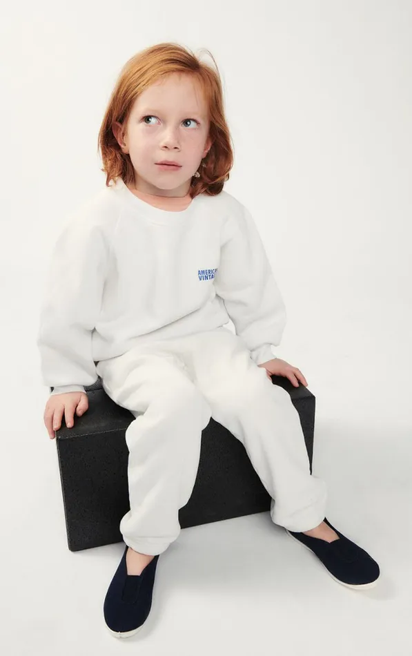 American Vintage Sweatshirts Kids Sweatshirt Izubird Vintage Dove American Vintage Sweatshirts Kids Sweatshirt Izubird Vintage Dove