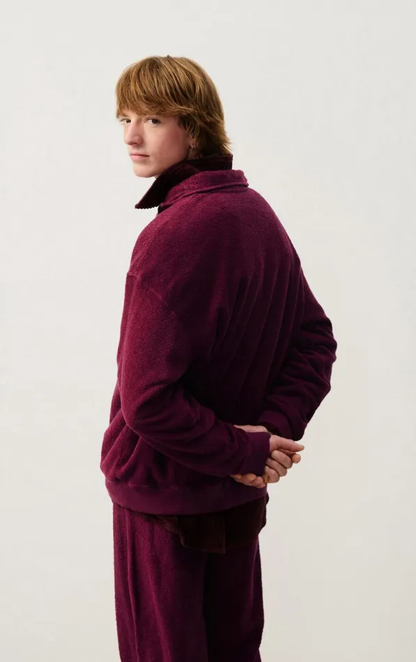 American Vintage Sweatshirts Men Sweatshirt Bobypark Burgundy American Vintage Sweatshirts Men Sweatshirt Bobypark Burgundy