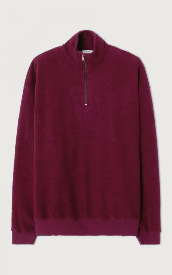 American Vintage Sweatshirts Men Sweatshirt Bobypark Burgundy American Vintage Sweatshirts Men Sweatshirt Bobypark Burgundy