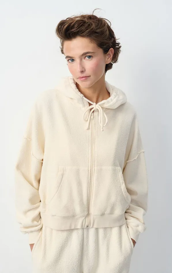 American Vintage Sweatshirts Women Hoodie Bobypark Ecru