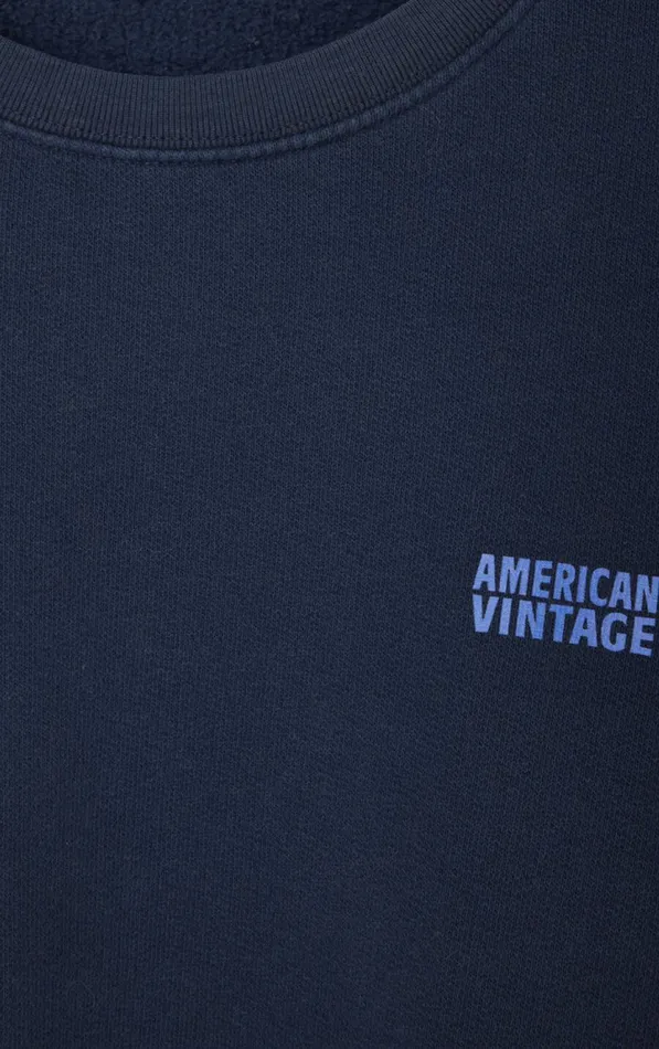 American Vintage Sweatshirts Women Sweatshirt Izubird Vintage Navy American Vintage Sweatshirts Women Sweatshirt Izubird Vintage Navy