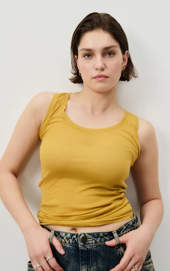 American Vintage Tops and Tanktops Women Tank Top Massachusetts Curry Vintage American Vintage Tops and Tanktops Women Tank Top Massachusetts Curry Vintage