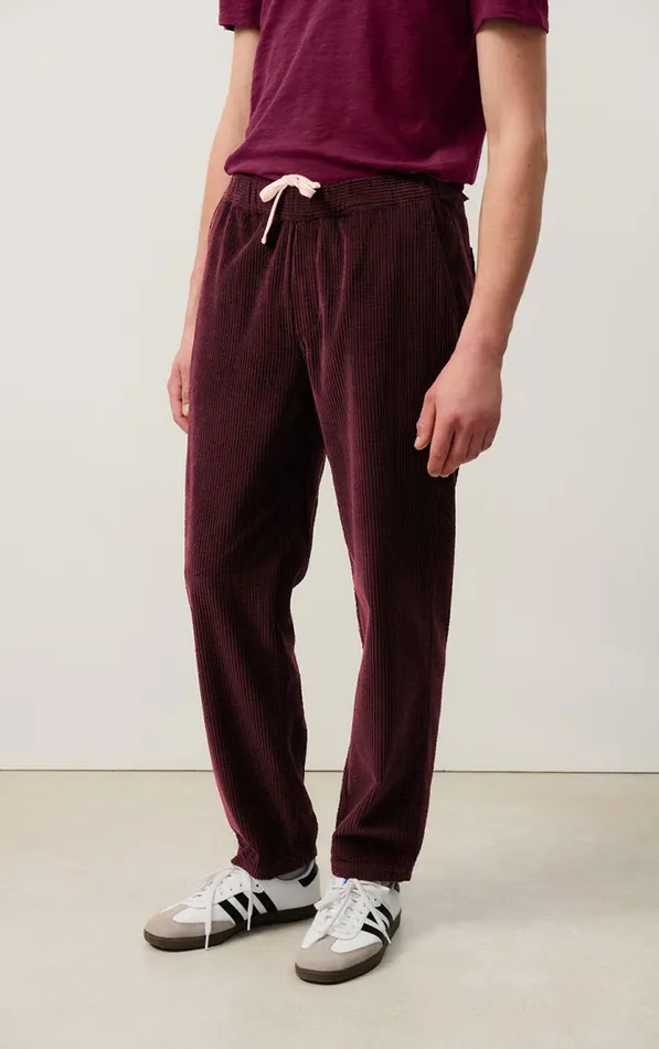 American Vintage Trousers Men Trousers Padow Vintage Mahogany