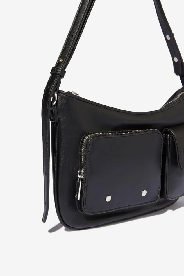 Aries Collection Bag Pocketsblack Pu Women Cotton On Bags and Belts Aries Collection Bag Pocketsblack Pu Women Cotton On Bags and Belts