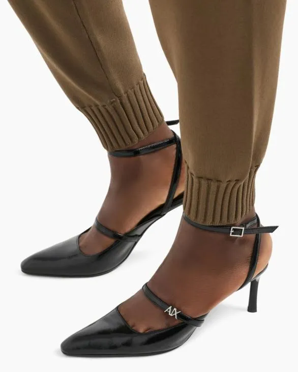 ASV Knitted Pants Brown Women Armani Matching Sets ASV Knitted Pants Brown Women Armani Matching Sets