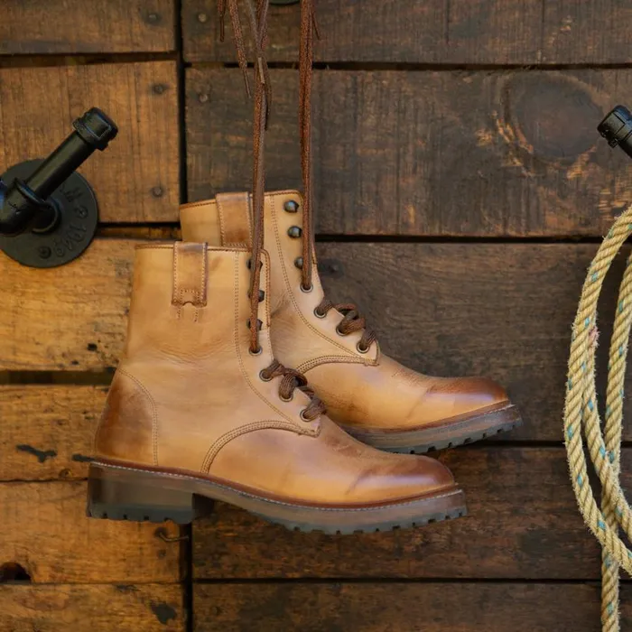 August Boots Tan Women Stetson Outdoor