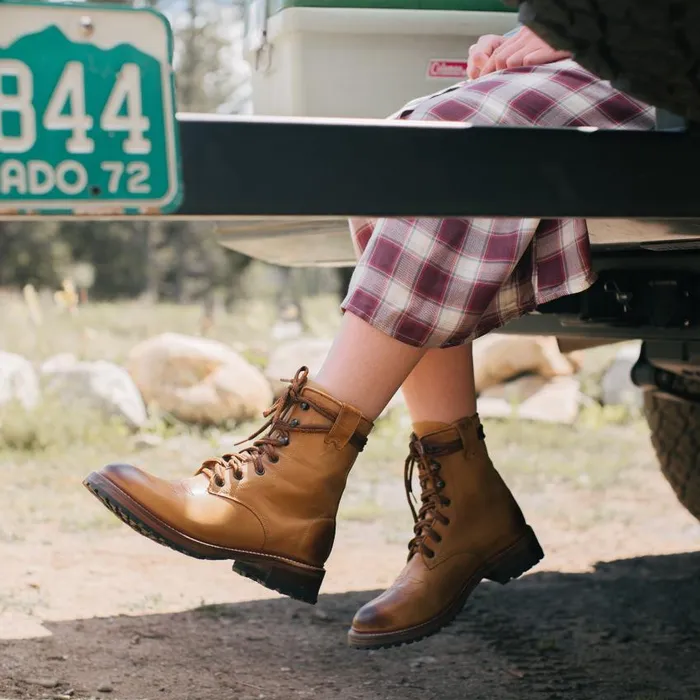 August Boots Tan Women Stetson Outdoor