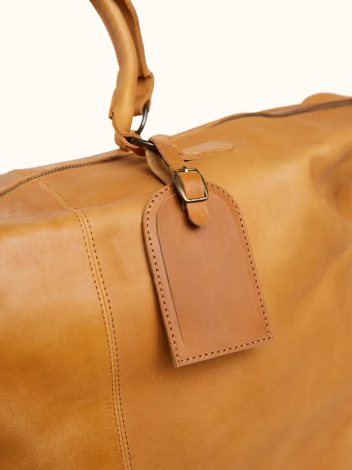 Avery Luggage Tag Cognac Women Belts and Accessories Able