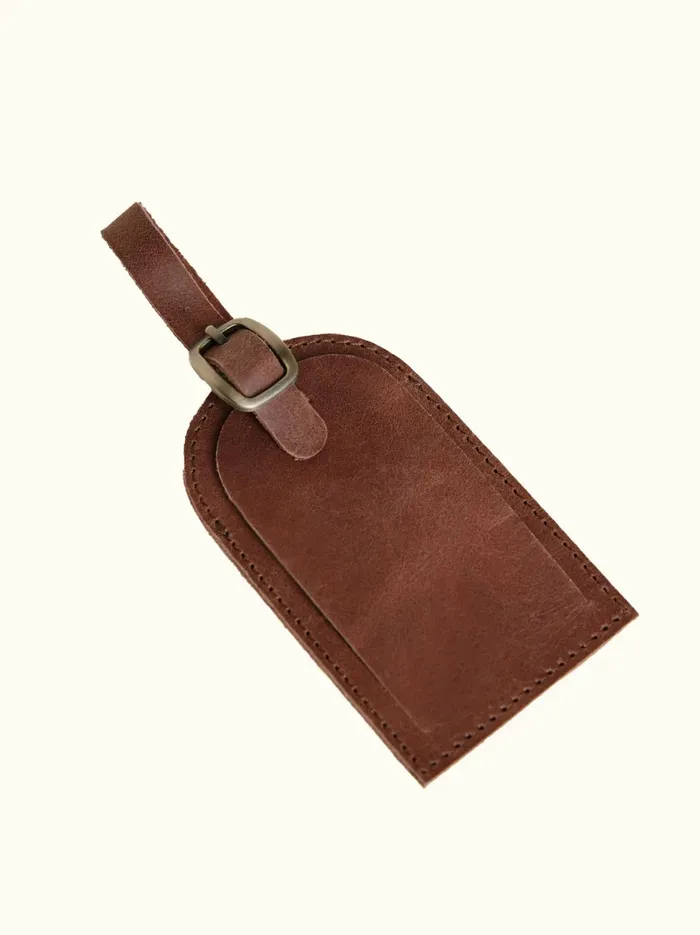 Avery Luggage Tag Cognac Women Belts and Accessories Able